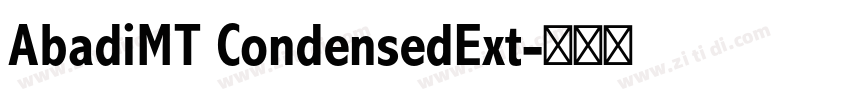 AbadiMT CondensedExt字体转换